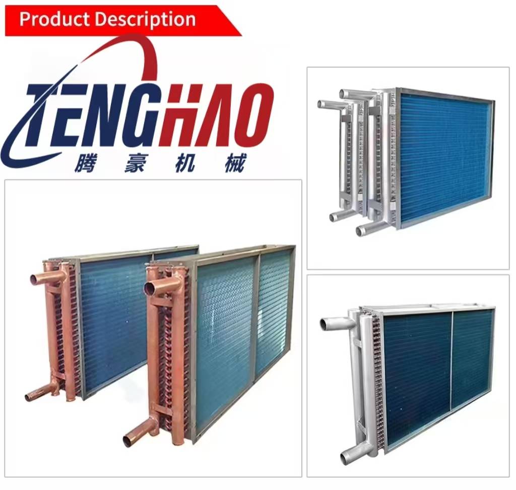 Freezing Water Cool Aluminum Fin Coil R134a SS304 Frame Evaporator Coils for Cold Storage